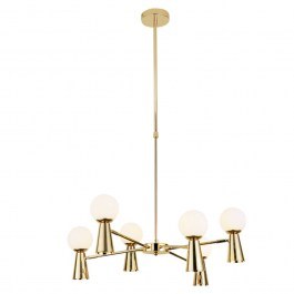 Ceiling Lamp Kimolos OD94206PG 6xG9+6XGU10 D72Χ120cm Gold Aca GOLD