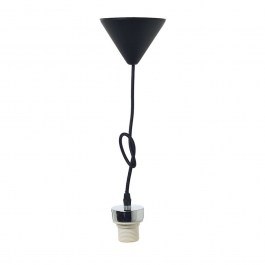Φωτιστικό Οροφής Ανάρτηση 2800BB E27 Black Aca BLACK