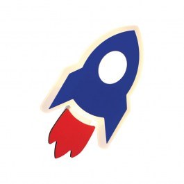 Φωτιστικό Τοίxου Παιδικό Nasa ZM21005WBL 5,5W Led 24x13x3,8cm Blue Aca BLUE