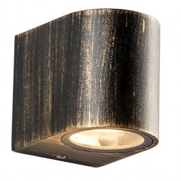 Wall Lamp - Sconce LG2201GU10GB 6,8x8,1cm 1xGU10 35W IP65 Black-Gold Aca BLACK-GOLD