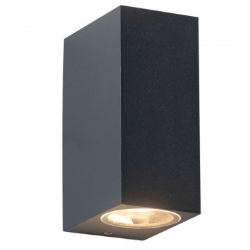 Wall Lamp - Sconce LG2204GU10G 6,8x15cm 2xGU10 35W IP65 Dark Grey Aca