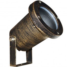 Φωτιστικό Δαπέδου Εξωτερικού Χώρου BT9013R Φ9,2cm 1xGU10 IP65 Black-Gold Aca BLACK-GOLD