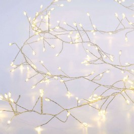 Christmas Lights Series 50 Led X01501117 2,5m+30cm With Battery 3W White-Silver Aca WHITE-SILVER
