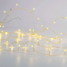 Christmas Lights Series 50 Led X01501317 2,5m+30cm With Battery 3W White-Gold Aca WHITE-GOLD