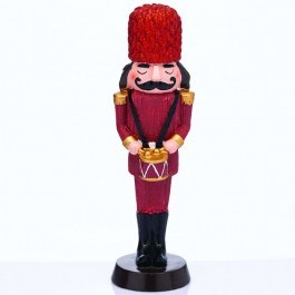 Καρυοθραύστης Στρατιώτης Με Τύμπανο X1525209 7x6,5x25cm Red Aca RED
