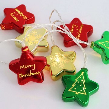 Christmas Lights Series Xmas Star 10 Led X07101163 150+30cm 0,6W With Batteries Multi Aca