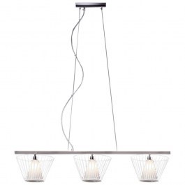 Φωτιστικό Οροφής - Ράγα P014103AW 95x23x139cm 3xG9 40W Nickel-White Aca NICKEL-WHITE