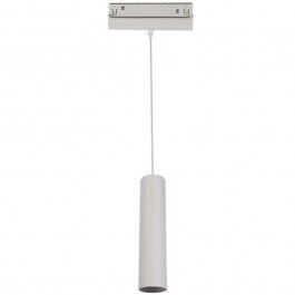 Φωτιστικό Κρεμαστό Μαγνητικής Ράγας HUBEP940W Φ5x22cm Led 1030lm 9W 4000K White Aca WHITE