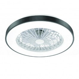 Ceiling Fan - Ceiling FanWith Remote Control FANOKBL20G D50x14cm Dimmable 22W Black Aca BLACK