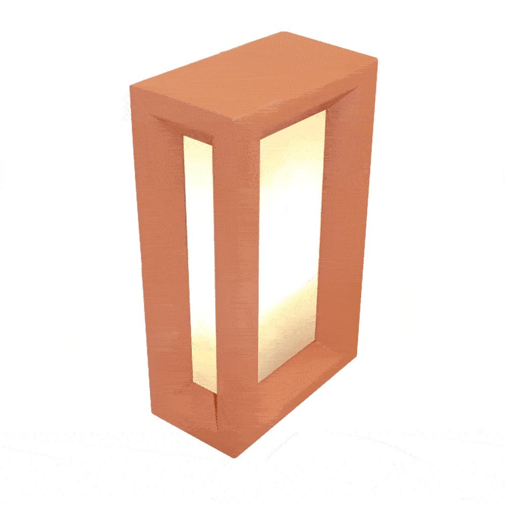 Φωτιστικό Tοίχου MK062TC 7W IP65 Ε27 Terracotta Aca