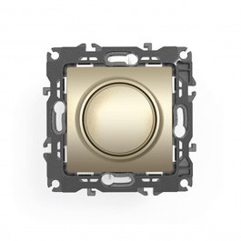 Dimmer Χωνευτό Led TRIAC 1000115404 800VA 250VAC IP20 Matte Champagne Aca CHAMPAGNE
