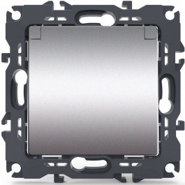 Πρίζα Ρεύματος Ασφαλείας Μονή Με Καπάκι Χωνευτή Prime 1000116103 1x2P+E 16A 250VAC Aluminium Aca ALUMINIUM