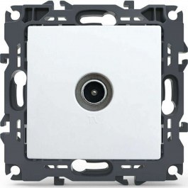 Πρίζα Κεραίας Τηλεόρασης Διελεύσεως Χωνευτή Prime 1000114101 White Aca WHITE