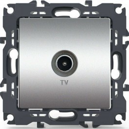 Πρίζα Κεραίας Τηλεόρασης Διελεύσεως Χωνευτή Prime 1000114103 Aluminium Aca ALUMINIUM