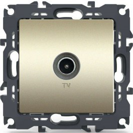 Πρίζα Κεραίας Τηλεόρασης Τερματική Χωνευτή Prime 1000114004 Champagne Aca CHAMPAGNE