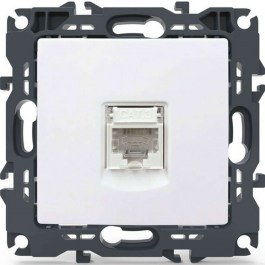 Telephone Socket Recessed Prime 1000113001 1xRJ11 CAT3 White Aca WHITE