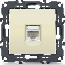 Telephone Socket Recessed Prime 1000113002 1xRJ11 CAT3 Ivory Aca IVORY