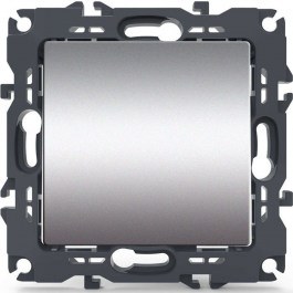 Wall Switch For Lighting Control Simple Recessed Prime 1000110003 10AX 250VAC Aluminium Aca ALUMINIUM