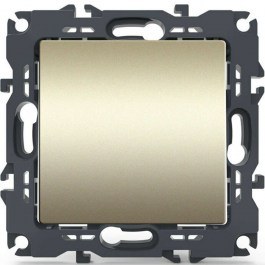 Wall Switch Push Button Simple Recessed Prime 1000112304 10A 250VAC Champagne Aca CHAMPAGNE