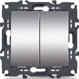 Wall Switch For Lighting Control Aller Retour Recessed Prime 1000110303 10AX 250VAC Aluminium Aca ALUMINIUM