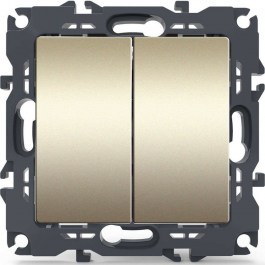 Wall Switch For Lighting Control Aller Retour Recessed Prime 1000110304 10AX 250VAC Champagne Aca CHAMPAGNE