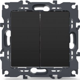 Wall Switch For Lighting Control Aller Retour Recessed Prime 1000110305 10AX 250VAC Anthracite Aca ANTHRACITE