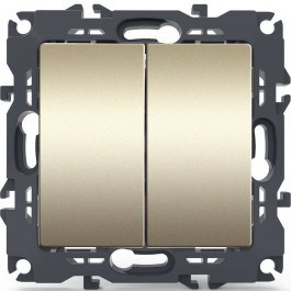 Wall Switch For Lighting Control Recessed Prime 1000110204 10AX 250VAC Champagne Aca CHAMPAGNE