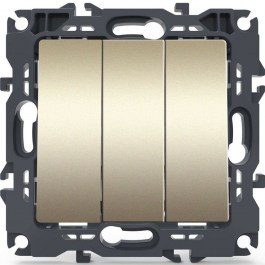 Wall Switch For Lighting Control Simple Recessed Prime 1000110504 10AX 250VAC Champagne Aca CHAMPAGNE