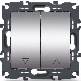 Roller Wall Switch Recessed Prime 1000110603 10AX 250VAC Aluminium Aca ALUMINIUM