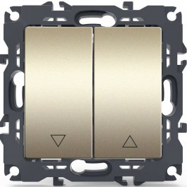 Roller Wall Switch Recessed Prime 1000110604 10AX 250VAC Champagne Aca CHAMPAGNE