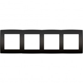 Πλαίσιο Διακόπτη 4 Θέσεων Prime 1000119305 Anthracite Aca ANTHRACITE