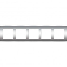 Πλαίσιο Διακόπτη 5 Θέσεων Prime 1000119403 Aluminium Aca ALUMINIUM