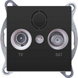 TV Antenna Socket & SAT Terminal Recessed Prime 1000114205 Anthracite Aca ANTHRACITE