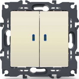 Wall Switch For Lighting Control Recessed With Led (On-Off) Prime 1000111202 10AX 250VAC Ivory Aca IVORY