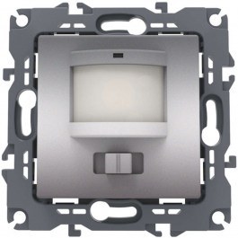 Wall Switch Motion Sensor Recessed Prime 1000117103 180-250VAC 400W(40VA) 5-7m 3-7Lux30-260sec Aluminium Aca ALUMINIUM