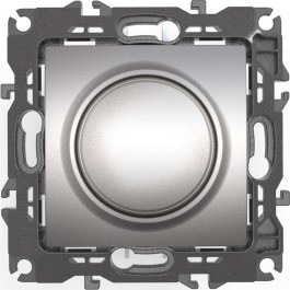 Wall Switch Dimmer Recessed Prime 1000115103 TRIAC 300VA 250VAC Aluminium Aca ALUMINIUM