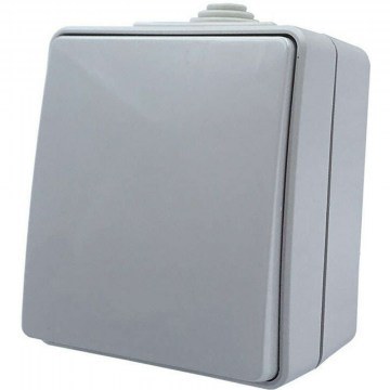 Wall Switch For Lighting Control External Simple Army 1000430006 10AX 250VAC Light Grey Aca