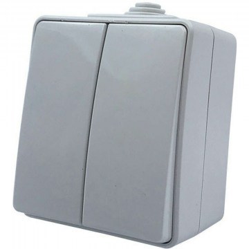 Wall Switch For Lighting Control External Commutateur Army 1000430206 10AX 250VAC Light Grey Aca