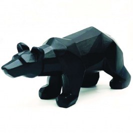 Decorative Figure Bear X1565312 17x6,5x10cm Black Aca BLACK