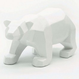 Decorative Figure Bear X158412 19x8x11cm White Aca WHITE