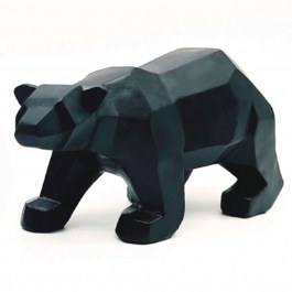 Decorative Figure Bear X158312 19x8x11cm Black Aca BLACK