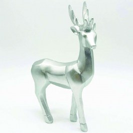 Decorative Figure Deer X156715 17x6x25cm Silver Aca SILVER