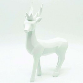 Decorative Figure Deer X156415 17x6x25cm White Aca WHITE