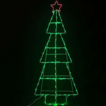 Light Tube Christmas Tree 100 Led X08100349 60x150+500m 6W Green-Red Aca