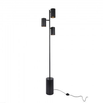 Φωτιστικό Δαπέδου Kenneth MF240573 3xΕ27 Φ15x165cm Black Aca