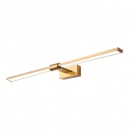 Bathroom Wall Light Papigion PN1403LEDW81BR Led 18W 1170Lm 3000K 81x14x5,5cm Brass-White Aca BRASS-WHITE