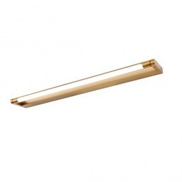 Φωτιστικό Μπάνιου Επιτοίχιο Bati PN2834LED62BR Led 12W 780Lm 4000K 62x10x2,5cm Brass Aca BRASS