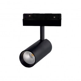 Magnetic Rail Spot HUBE1240B 48V DC 12W 4000K 800Lm 36° Osram RA90 5x11cm Black Aca BLACK