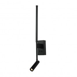 Wall Light Concerto HM616LEDWBK Led 5W + COB 3W 3000K 700lm Black Aca BLACK