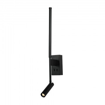 Wall Light Concerto HM616LEDWBK Led 5W + COB 3W 3000K 700lm Black Aca